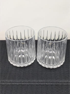 2x Nachtmann Jules Crystal Rocks Whiskey Tumblers 305ml